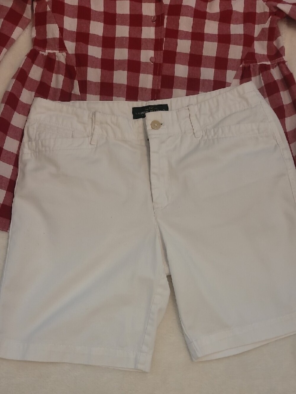 Ralph Lauren White Bermuda Shorts - Picture 2 of 6
